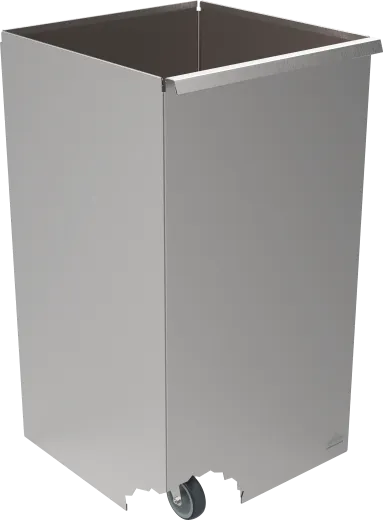 DREILICH Sirius II Abfallbehlter 9100R zur freien Aufstellung ohne Deckel mit Lenkrollen Fassungsvermgen ca. 100 Liter (2002080112)