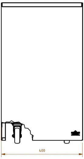 DREILICH Sirius II Abfallbehlter 9100R zur freien Aufstellung ohne Deckel mit Lenkrollen Fassungsvermgen ca. 100 Liter (2002080112)