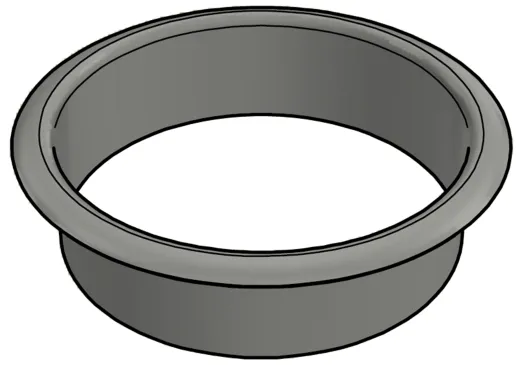 DREILICH Sirius II Papierabwurfhlse 9100301PK poliert zum Einbau in Waschtischplatten oder Schrzen (2002080080)