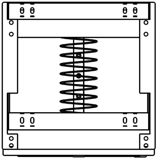 DREILICH Sirius II Papierhandtuchspender / Abfallbehlter Kombination 9123102 zur verdeckten Untertischmontage mit flachem Zylinderschloss (2002040019)