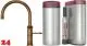 QUOOKER CLASSIC FUSION Round Messing Patina COMBI (+) B mit CUBE 2 *Der Wasserhahn, der alles kann! Nostalgieoptik (COMBI+CFNRPTBCUBE)
