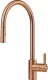 FRANKE Kchenarmatur Eos Neo Einhebelmischer Edelstahl Copper (PVD) mit Auszugsbrause Pull-Down-Spray 180 schwenkbarer Auslauf