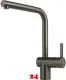 FRANKE Kchenarmatur Atlas Neo Einhebelmischer Anthracite (PVD) mit Festauslauf 180 schwenkbar mit Laminar Perlator