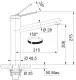 FRANKE Kchenarmatur Tango Neo Einhebelmischer Edelstahl massiv mit Festauslauf 150 schwenkbarer Auslauf