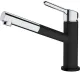 FRANKE Kchenarmatur Orbit Einhebelmischer Black Matt mit Zugauslauf als Schlauchbrause 120 schwenkbarer Auslauf