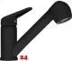 FRANKE Kchenarmatur Novara Plus Einhebelmischer Black Matt mit Zugauslauf und Brausefunktion 120 schwenkbar