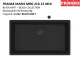 FRANKE Kchensple Maris MRG 210-72 Fragranit+ Granitsple Flchenbndig Black Matt - Black Collection Siebkorb als Drehknopfventil