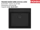 FRANKE Kchensple Maris MRG 210-52 A HLB Fragranit+ Granitsple Flchenbndig Black Matt - Black Collection Siebkorb als Stopfenventil