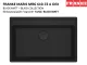 FRANKE Kchensple Maris MRG 610-72 A HLB Fragranit+ Granitsple Black Matt - Black Collection Einbausple mit Siebkorb als Stopfenventil