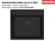 ✅ FRANKE Kchensple Maris MRG 610-52 A HLB Fragranit+ Granitsple Black Matt - Black Collection Einbausple mit Siebkorb als Drehknopfventil