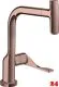 AXOR Kchenarmatur Citterio Select Polished Red Gold PVD Einhebelmischer 230 mit Zugauslauf als Ausziehauslauf und Select-Knopf (39861300)