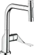 AXOR Kchenarmatur Citterio Select Chrom Einhebelmischer 230 mit Zugauslauf als Ausziehbrause und Select-Knopf 2jet (39863000)