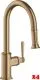 AXOR Kchenarmatur Montreux Brushed Bronze PVD Einhebelmischer 180 mit Zugauslauf als Auszugsbrause Schwenkbereich einstellbar (16581140)