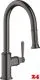 AXOR Kchenarmatur Montreux Brushed Black Chrome PVD Einhebelmischer 180 mit Zugauslauf als Auszugsbrause Schwenkbereich einstellbar (16581340)
