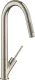AXOR Kchenarmatur Starck Brushed Nickel PVD Einhebelmischer 270 mit Ausziehbrause mit Joystick-Bedienung (10821820)