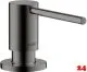 AXOR Uno Seifenspender Polished Black Chrome PVD Splmittelspender / Dispenser mit Druckbettigung (42818330)