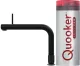 QUOOKER FRONT VAQ PRO3 Einhebelmischer Schwarz matt PVD & 100C Armatur Kochendwasserhahn (PRO3FTBLK)