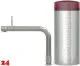 QUOOKER FRONT Combi B Einhebelmischer Edelstahl & 100C Armatur Kochendwasserhahn (COMBIFTSST)