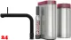 QUOOKER FRONT Schwarz matt PVD COMBI B mit CUBE 2 *Der Wasserhahn, der alles kann! (COMBIFTBLKCUBE)