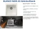 BLANCO Kchensple Naya 45 Silgranit PuraDurII Granitsple / Einbausple mit Handbettigung