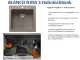 BLANCO Kchensple Naya 5 Silgranit PuraDurII Granitsple / Einbausple mit Handbettigung