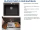 BLANCO Kchensple Naya 6 Silgranit PuraDurII Granitsple / Einbausple mit Handbettigung