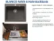 BLANCO Kchensple Naya 6 Silgranit PuraDurII Granitsple / Einbausple mit Handbettigung