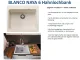 BLANCO Kchensple Naya 6 Silgranit PuraDurII Granitsple / Einbausple mit Handbettigung