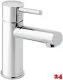 DAMIXA Waschtischarmatur Merkur - Piccolo Mini Chrom Badarmatur als Einhebelmischer mit Festauslauf