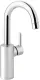 DAMIXA Waschtischarmatur Silhouet Piccolo - C-Auslauf Chrom Badarmatur als Einhebelmischer mit Schwenkauslauf