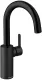DAMIXA Waschtischarmatur Silhouet - C-Auslauf Mattschwarz Badarmatur als Einhebelmischer mit Schwenkauslauf