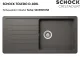 SCHOCK Kchensple Toledo D-100L Cristadur Nano-Granitsple / Einbausple mit Drehexcenter