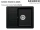 SCHOCK Kchensple Toledo D-100XS Cristadur Nano-Granitsple / Einbausple mit Drehexcenter