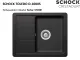 SCHOCK Kchensple Toledo D-100XS Cristadur Nano-Granitsple / Einbausple mit Drehexcenter