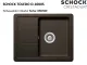 SCHOCK Kchensple Toledo D-100XS Cristadur Nano-Granitsple / Einbausple mit Drehexcenter