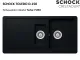 ❎ SCHOCK Kchensple Toledo D-150 Cristadur Nano-Granitsple / Einbausple mit Drehexcenter