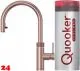 QUOOKER FLEX VAQ PRO3 Einhebelmischer Zugauslauf Kupfer Rose' PVD & 100C Armatur Kochendwasserhahn (PRO3FXRRCO)