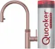 QUOOKER FLEX VAQ PRO3 Einhebelmischer Zugauslauf Kupfer Rose' PVD & 100C Armatur Kochendwasserhahn (PRO3FXRRCO)