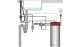 QUOOKER FUSION Square Combi B Einhebelmischer Kupfer Rose' PVD & 100C Armatur Kochendwasserhahn (COMBIFNSRCO)