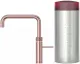 QUOOKER FUSION Square Combi B Einhebelmischer Kupfer Rose' PVD & 100C Armatur Kochendwasserhahn (COMBIFNSRCO)