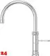 QUOOKER CLASSIC FUSION Round Festauslauf Chrom Kchenarmatur mit 5 in 1 Funktion und elektronischer Steuerung Nostalgieoptik (CFNRCHR) {NUR Armatur}