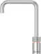 QUOOKER NORDIC Square Festauslauf Voll Edelstahl Single Tap mit 3 in 1 Funktion und elektronischer Steuerung (NSSSST) {NUR Armatur}