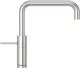 ✅ QUOOKER NORDIC Square Kchenarmatur Voll Edelstahl Einhebelmischer / Spltischarmatur mit Festauslauf 360 schwenkbarer Auslauf (NMSSST)