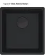 FRANKE Kchensple Maris MRG 110-37 Fragranit+ Granitsple Unterbau (Montage unter die Arbeitsplatte) Black Matt - Black Collection Stopfenventil