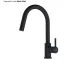 FRANKE Kchenarmatur Lina Einhebelmischer Black Matt mit Zugauslauf 150 schwenkbar