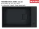 FRANKE Kchensple Kubus 2 KNG 110-62 Fragranit+ Granitsple / Unterbausple (Montage unter die Arbeitsplatte) Black Matt - Black Collection Drehknopfventil