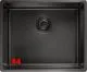 FRANKE Design K�chensp�le Mythos Masterpiece BXM 210/110-50 Edelstahlsp�le Anthracite F-INOX 3 in 1 Siebkorb als Druckknopfventil