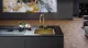 FRANKE Design K�chensp�le Mythos Masterpiece BXM 210/110-50 Edelstahlsp�le Gold F-INOX 3 in 1 Siebkorb als Stopfenventil