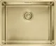 FRANKE Design K�chensp�le Mythos Masterpiece BXM 210/110-50 Edelstahlsp�le Gold F-INOX 3 in 1 Siebkorb als Druckknopfventil