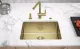 FRANKE Design K�chensp�le Mythos Masterpiece BXM 210/110-50 Edelstahlsp�le Gold F-INOX 3 in 1 Siebkorb als Druckknopfventil